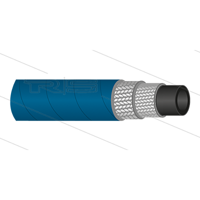 2SC Hogedrukslang op maat | 3/8 inch blauw