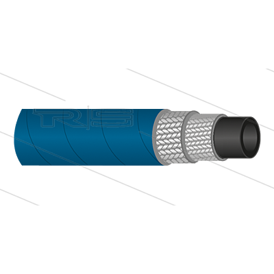 2SC Hogedrukslang op maat | 1/2 inch blauw