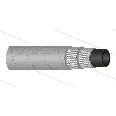 2SC Hogedrukslang op maat | 3/8 inch grijs