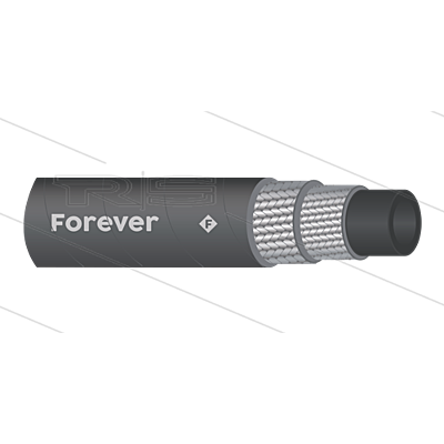 Forever SCX Hogedrukslang op maat | 1/2 inch zwart