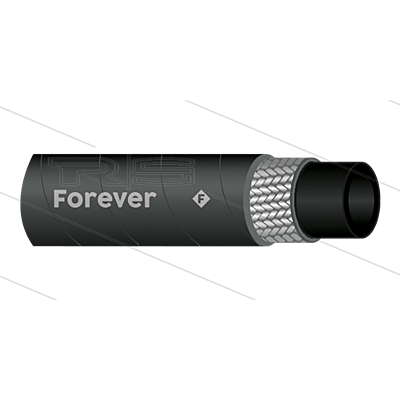 Forever 1SCX Hogedrukslang op maat | 1/2 inch zwart