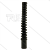 Knikbeschermer spiraal 1/4" zwart
